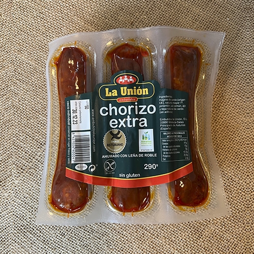 Chorizo Extra LA UNIÓN 290 g.- 3 Ud....
